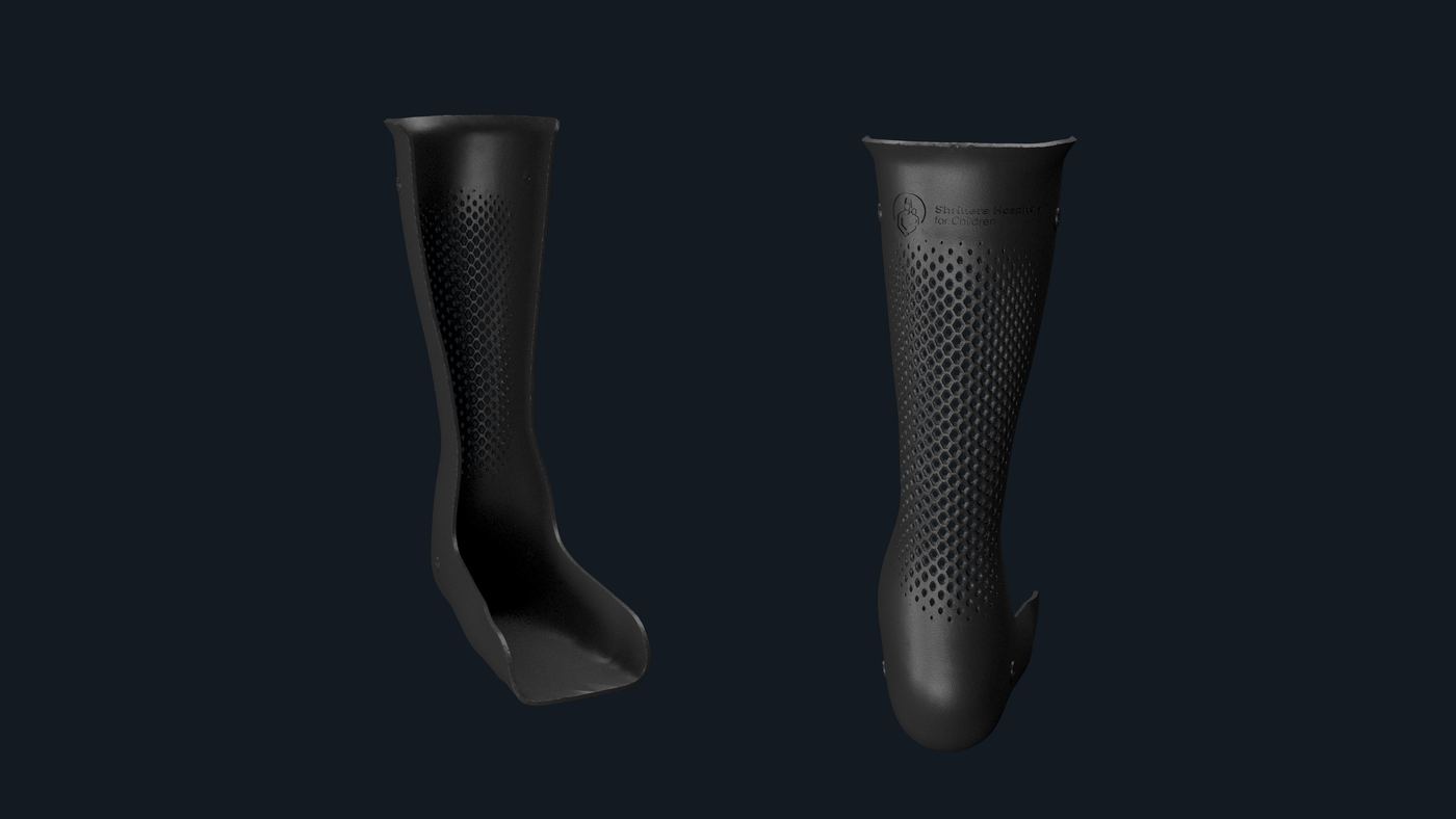 Night splint — lattice detail