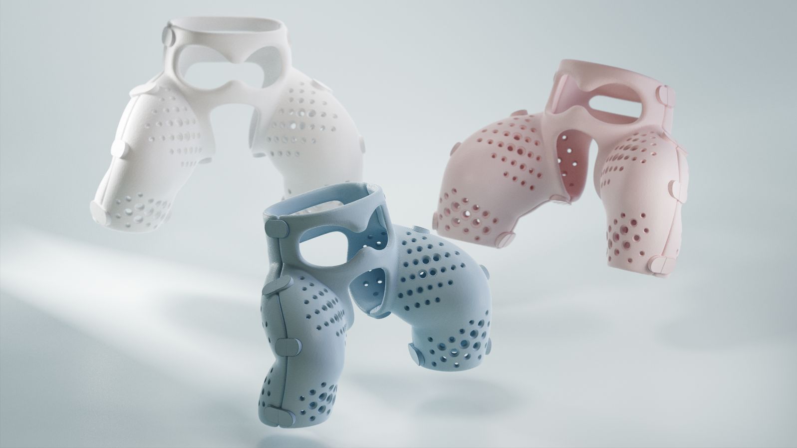 Hipcare — white, blue and pink colourways