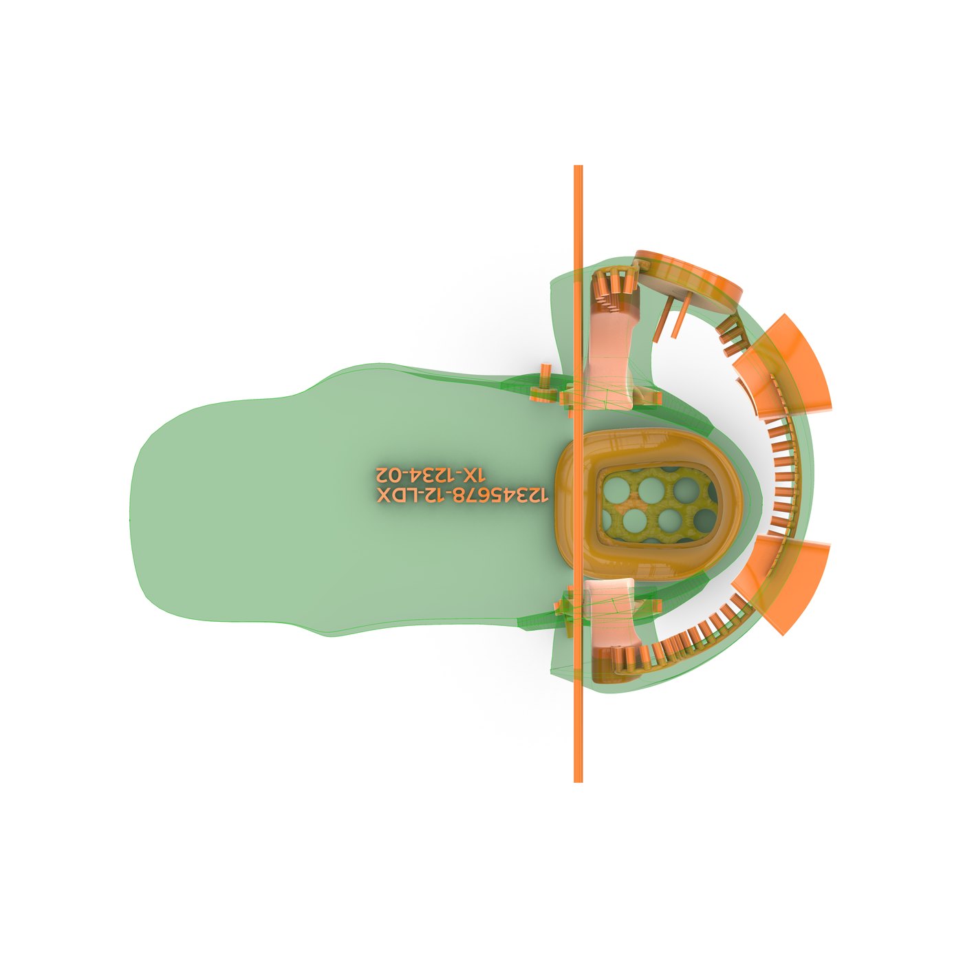 Footplate plan — radial hinge indexing