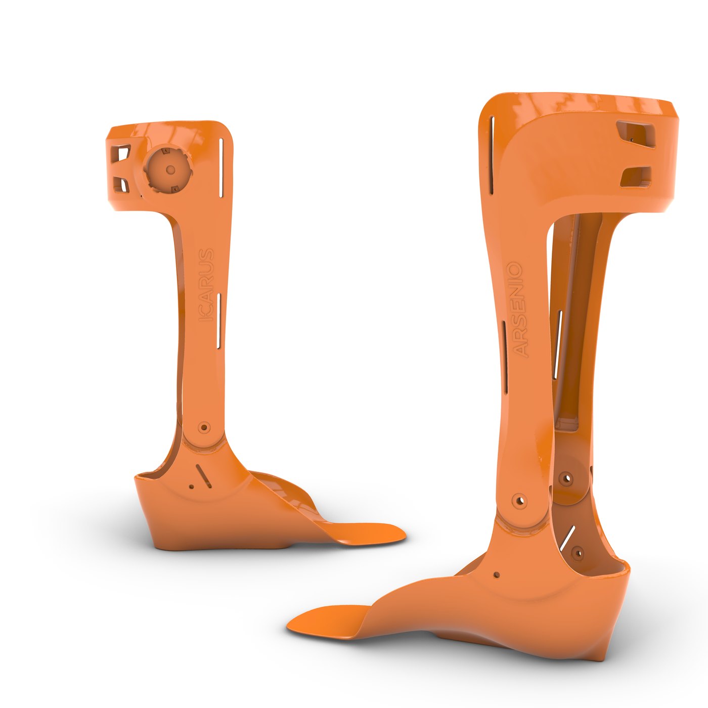 Printed parts, separated for fabrication